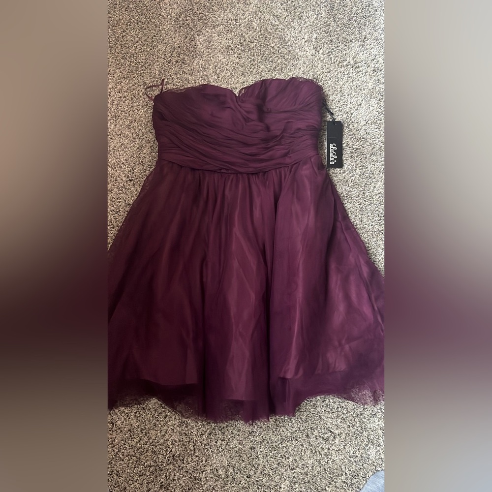 NWT Lulus Short Plum Dress